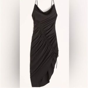Abercrombie  Black Ruched Dress